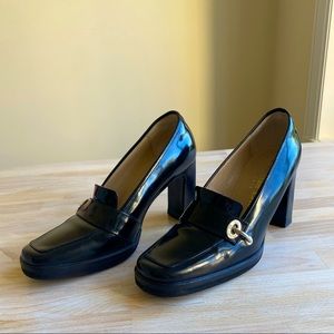 Authentic Christian Dior Black Leather Heels